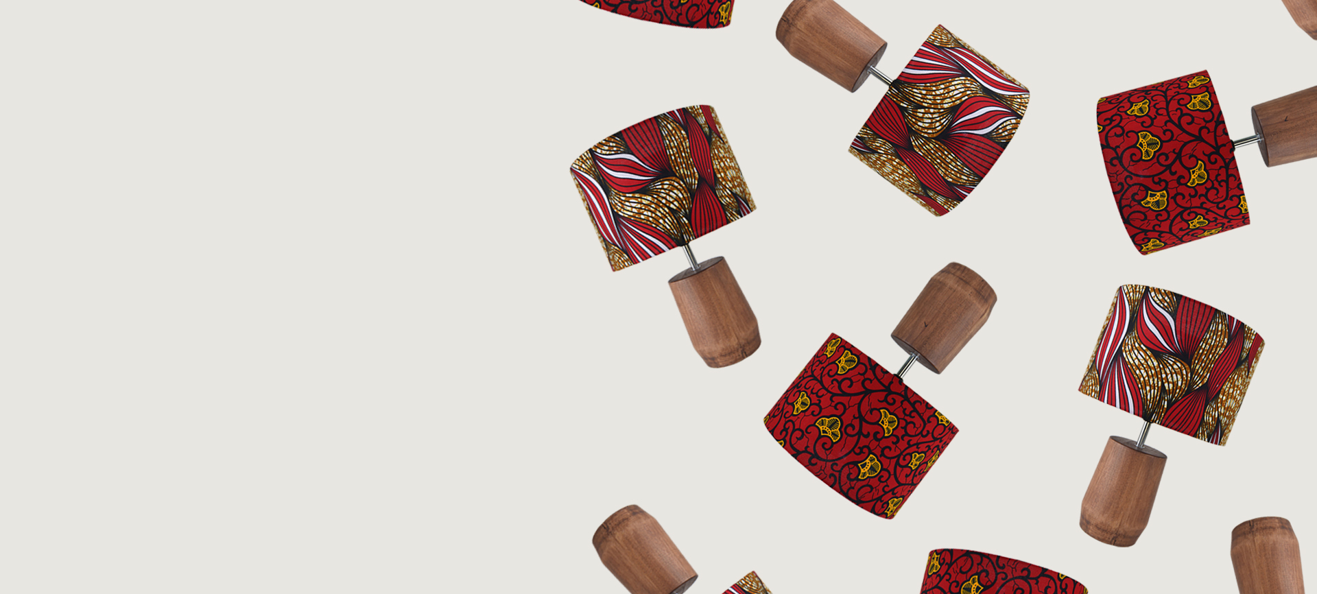 mixali african print lamp