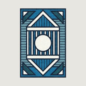 parthenon blue tufted rug mixali thumbnail