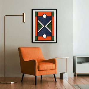 mixali african framed tufted rug