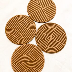 mixali wooden coasters african shield